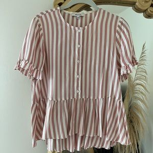 Madewell Studio Ruffle Hem Top